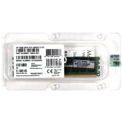 HPE 16GB (1x16GB) Dual Rank x4 DDR4-2133 CAS-15-15-15 Registered Memory Kit  726719-B21